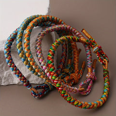 Bohemian Ethnic Bracelet - Colorful Rope Design for Harmony & Joy