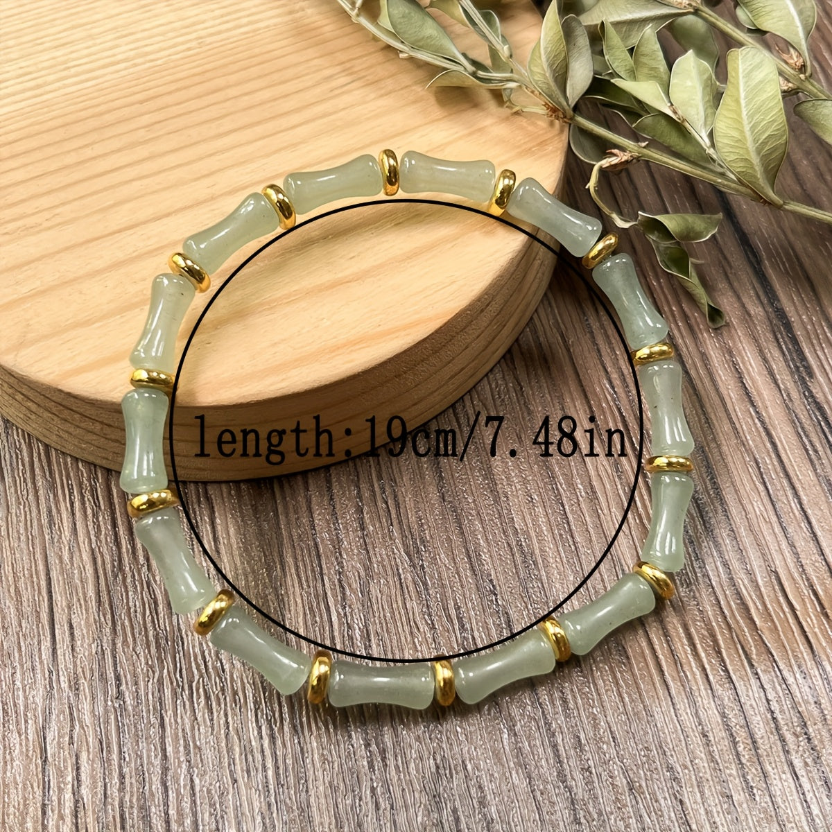 Bamboo Knot Green Aventurine Bracelet — Wealth & Abundance Enhancing Bohemian Jewelry