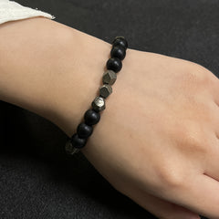 Pyrite Abundance Bracelet - Prosperity & Protection Crystal Jewelry for Men & Women