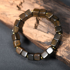 Unisex Vietnamese Agarwood Beaded Bracelet - Natural Energy & Bohemian Sophistication