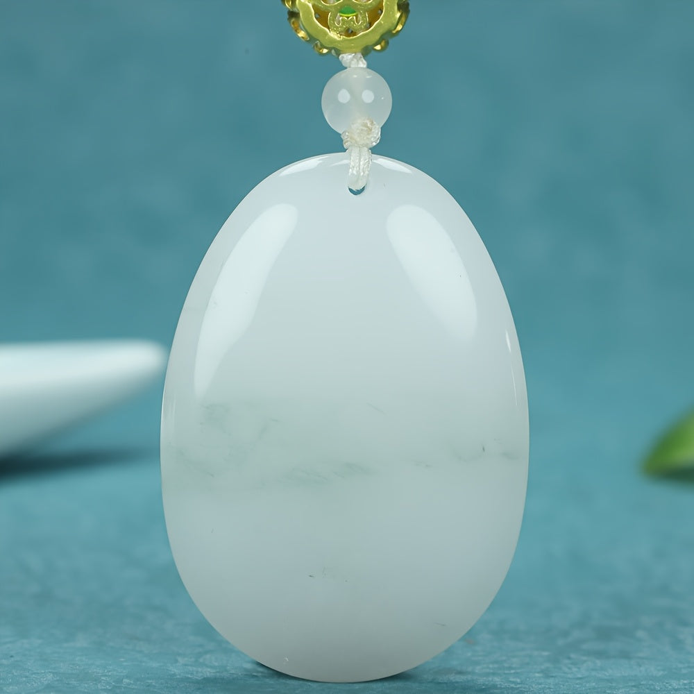Natural Round Pendant New Chinese Style Jewelry - Harmony & Protection Energy