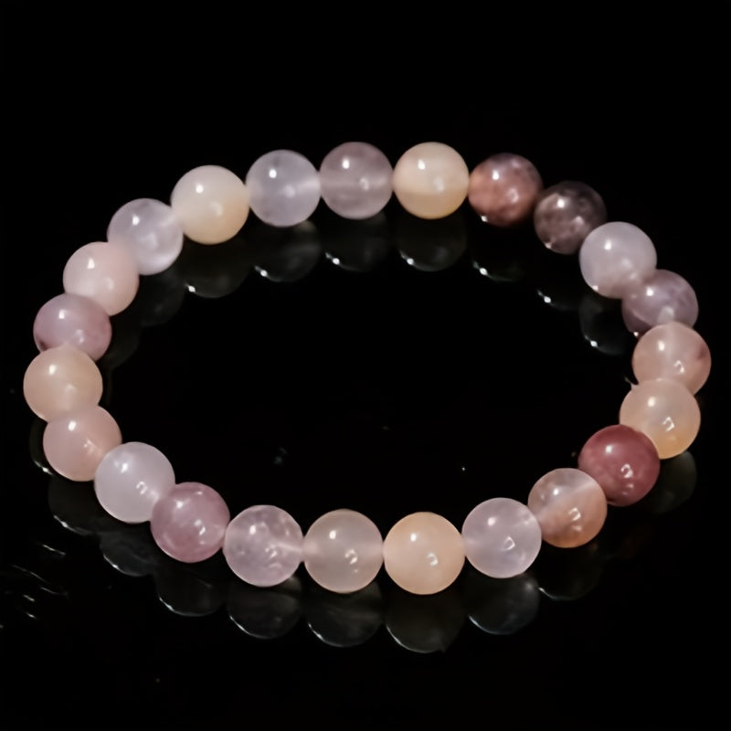 Handmade Natural Stone Beaded Bracelet - Elegant Sporty Jewelry for All Seasons
