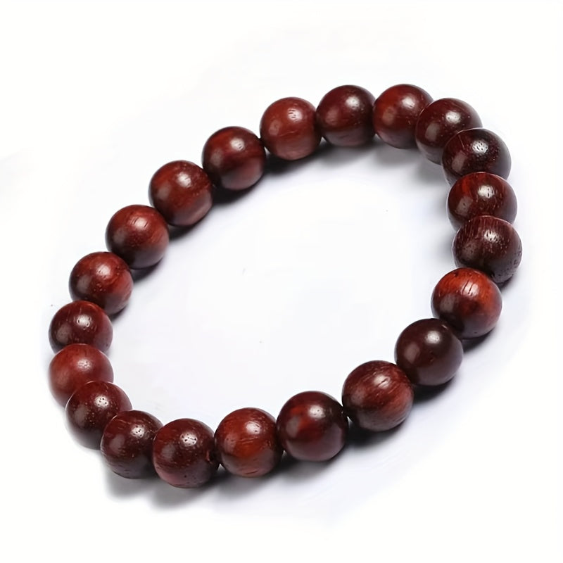 Sandalwood Rosewood Bead Bracelet - Natural Wood Energy for Mindfulness & Daily Harmony