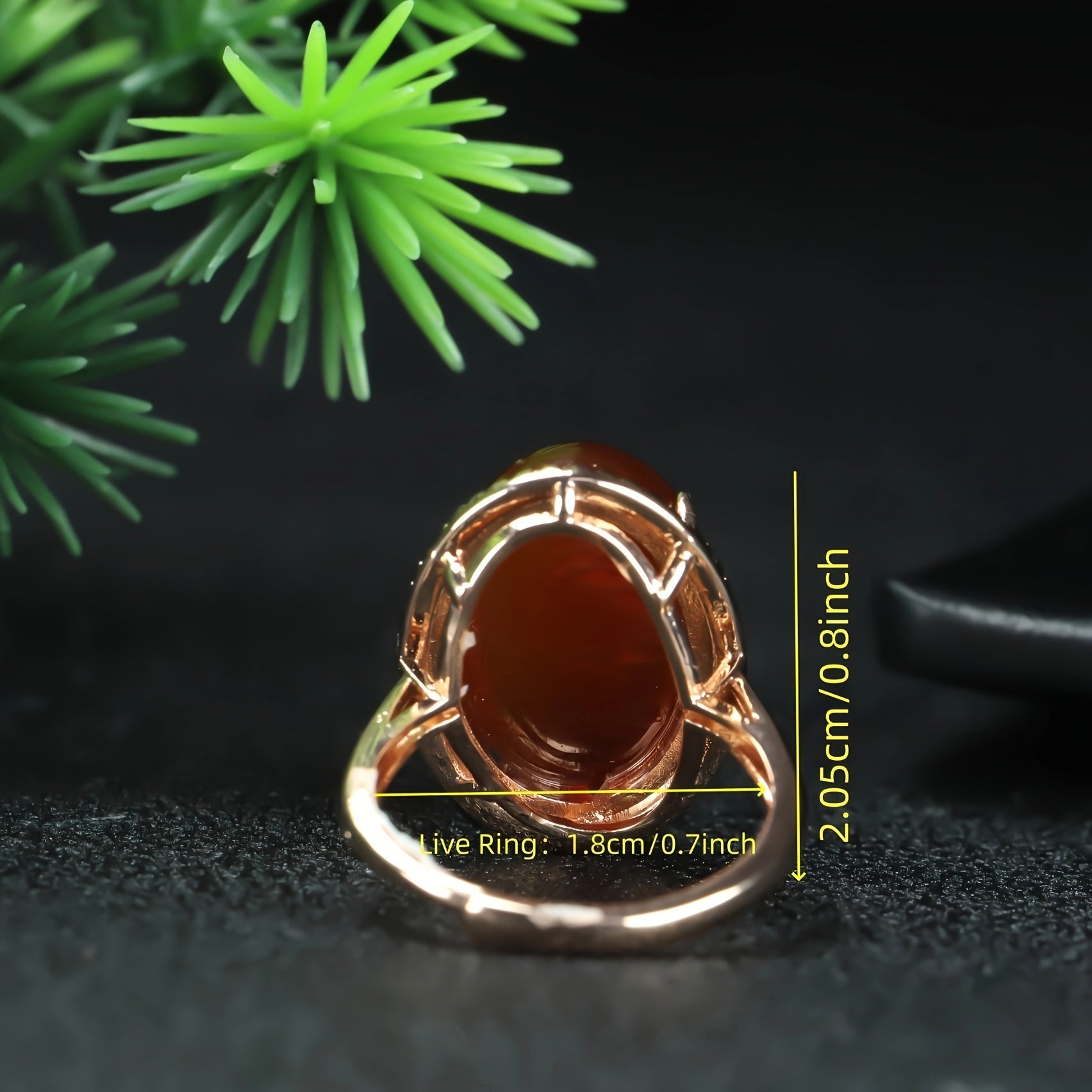 Vintage Red Carnelian Ring - Men's Accessory for Energy Balance & Protection