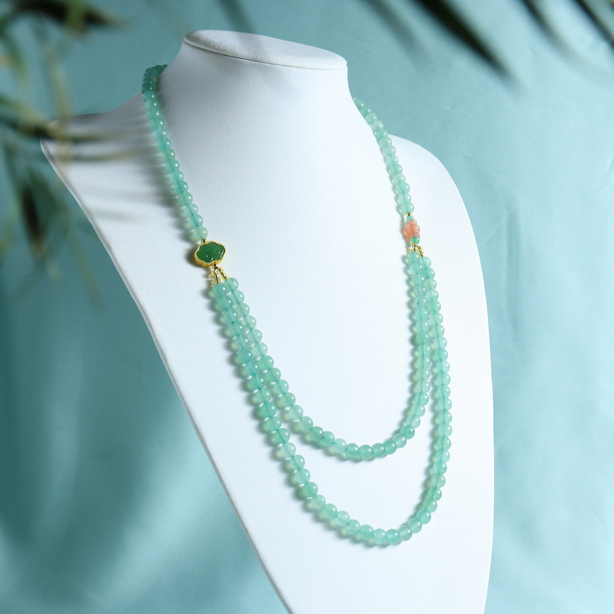 Natural Stone Beaded Necklace - Bohemian Harmony & Energy Balance for Daily Wear