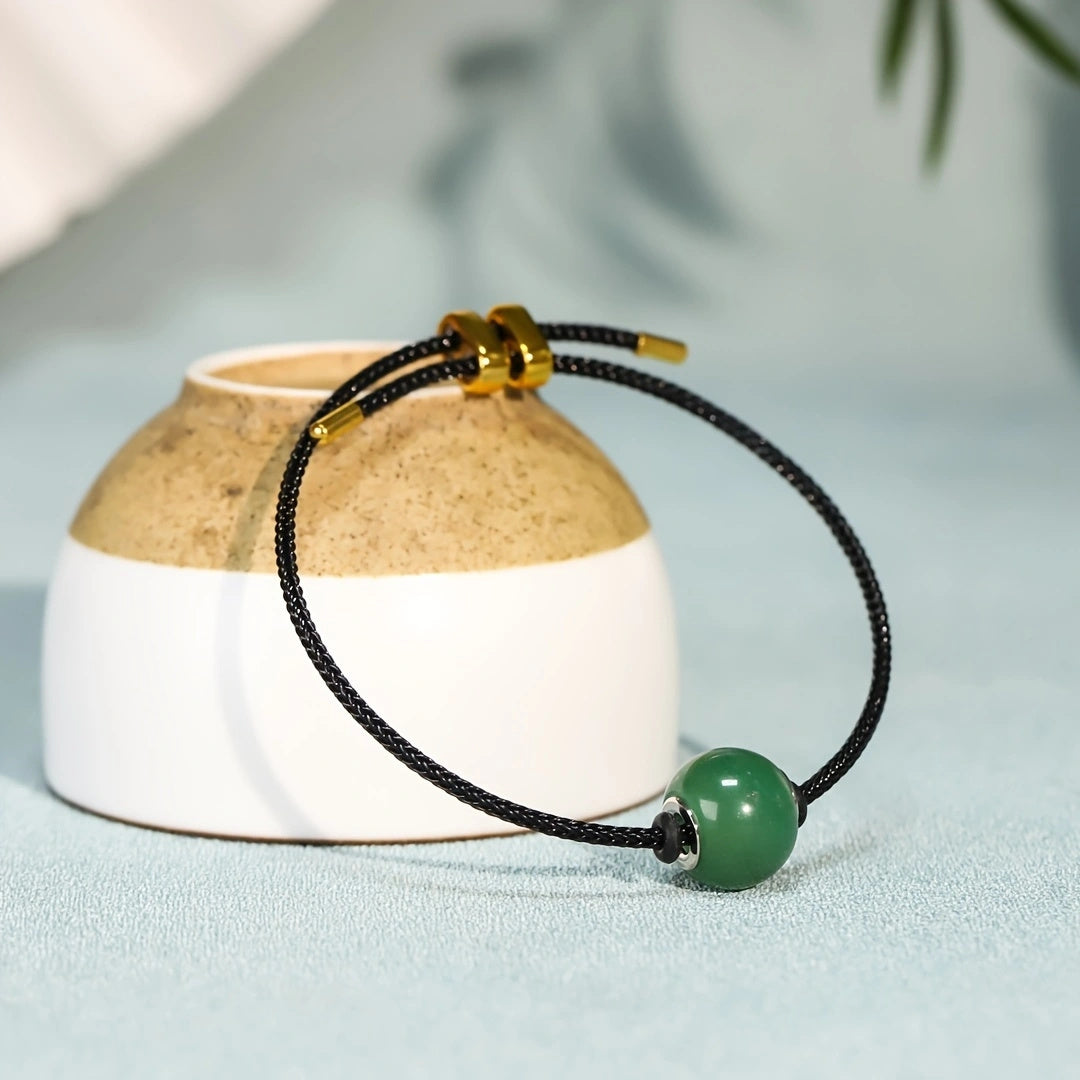 Green Aventurine Prosperity Bracelet  Heart Chakra Healing, Calmness, and Good Fortune