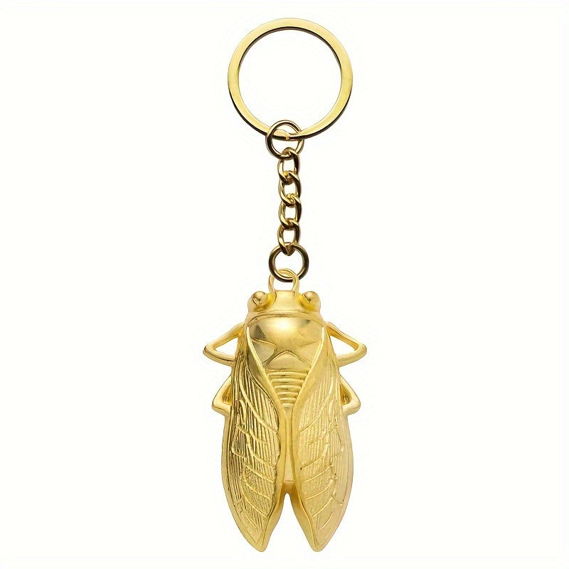 Cicada Alloy Keychain – Transformative Energy Charm for Keys & Bags   Protection, Renewal & Good Fortune