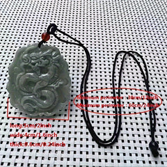 Green Jade Dragon Pendant - Unisex Zodiac Talisman for Harmony & Spiritual Protection