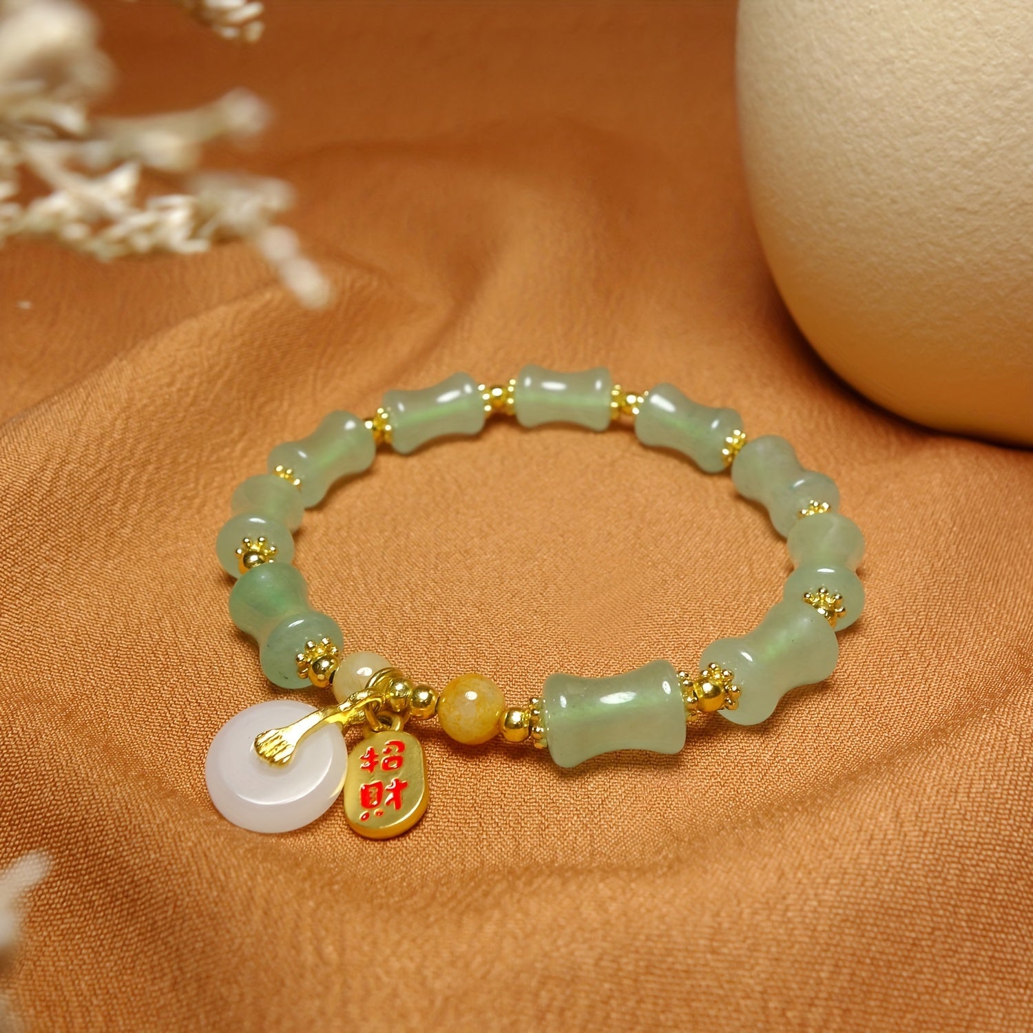 Elegant Natural Stone Bracelet - Ethnic Style Harmony for Men & Women