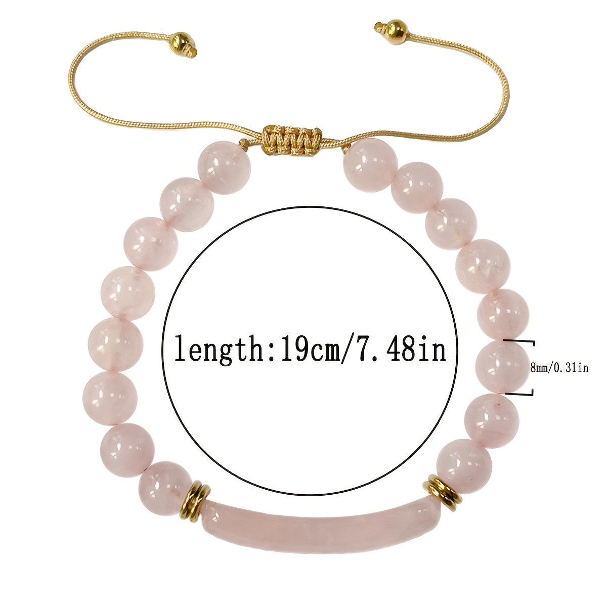 Self-Love Rose Quartz Heart Chakra Healing Bohemian Bracelet for Spiritual Connection
