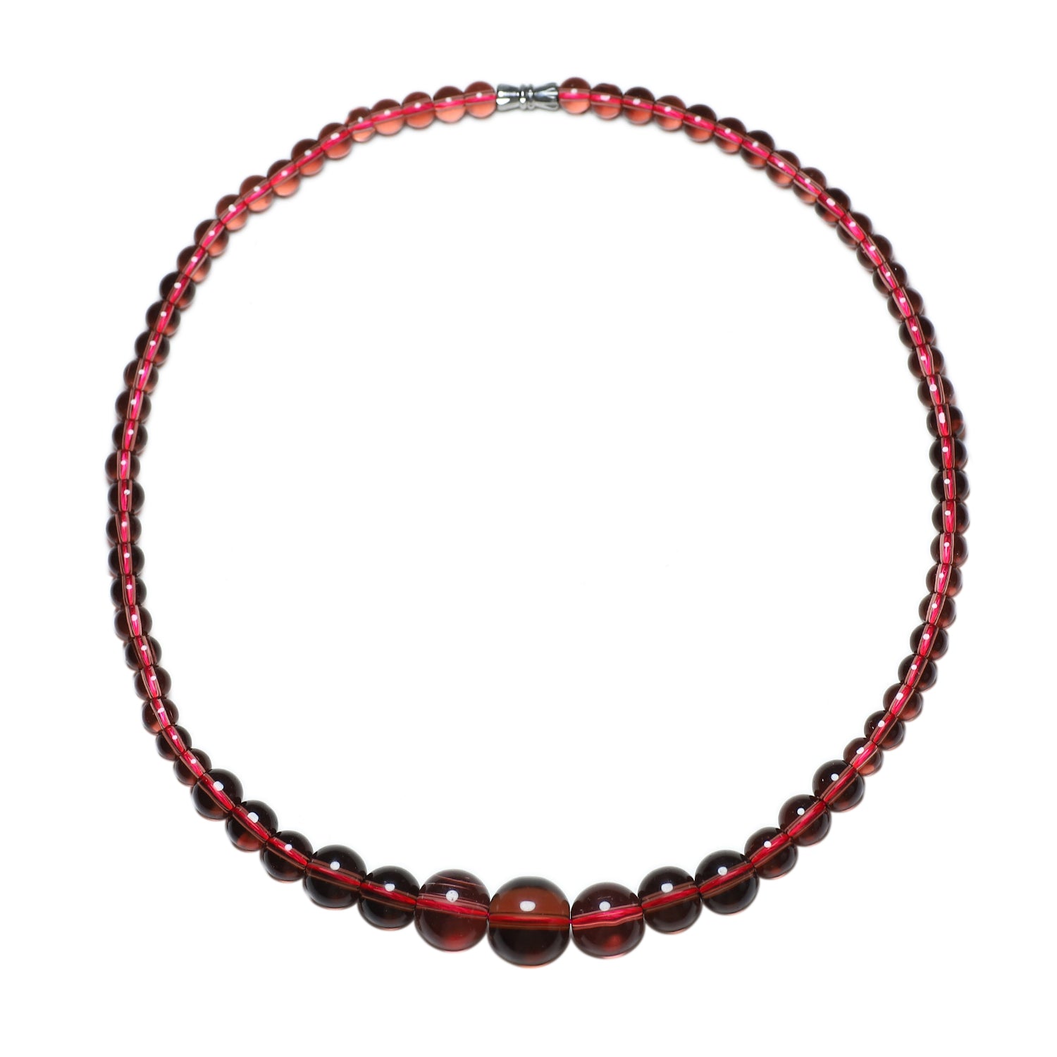Bohemian Red Garnet Necklace - Bold Statement for Harmony & Protection