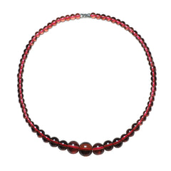 Bohemian Red Garnet Necklace - Bold Statement for Harmony & Protection