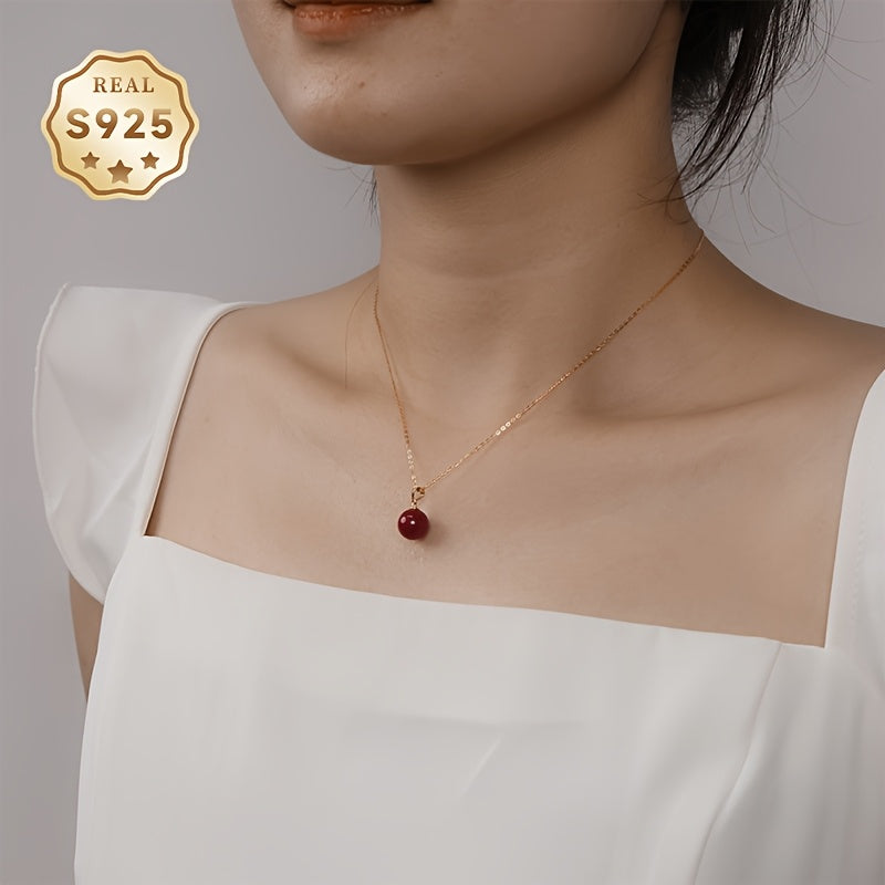 Cinnabar Necklace - S925 Silver Harmony & Protection Talisman