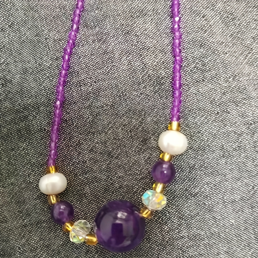 Elegant Garnet & Pink Quartz Necklace for Love, Healing & Emotional Balance