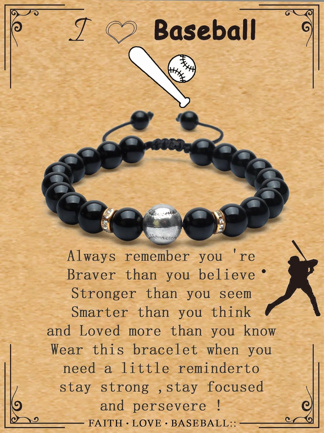 Bracelets for men Football Player  – Stylish & Motivational Bracelet Gift for Men & Teens Perfect for Graduation, Father’s Day, Birthdays & Game Day Spirit