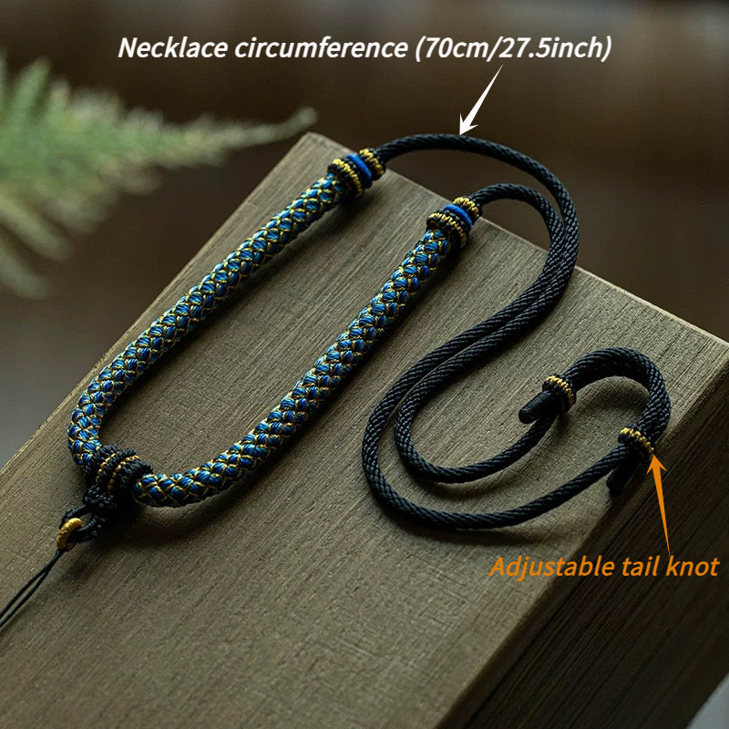 Dragon Scale Pendant Necklace – Hand-Woven Energy for Daily Wear