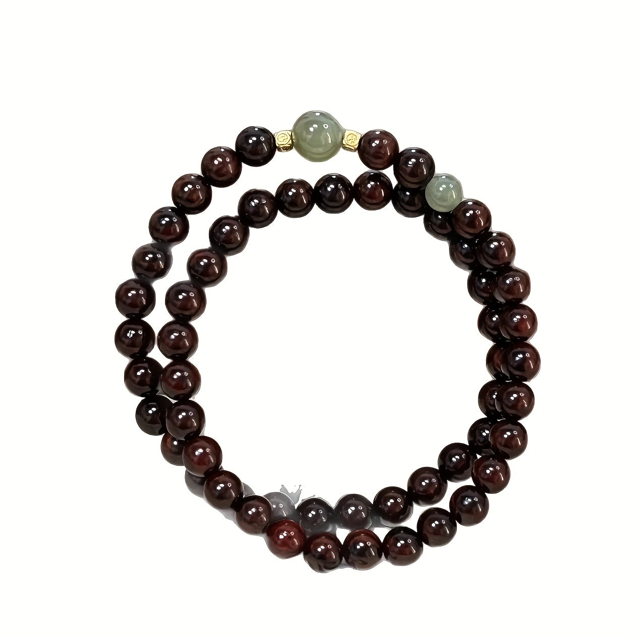 Double-Layer Natural Stone Prayer Bead Bracelet - Spiritual Harmony & Protection