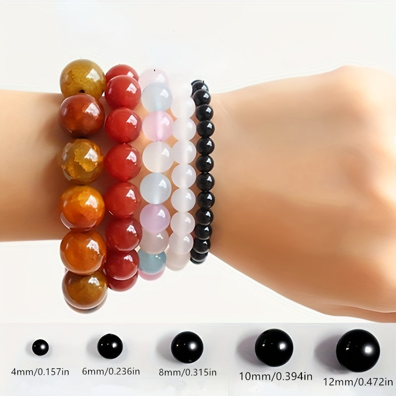 Handmade Natural Peridot Bracelet: August Birthstone Green Bead Elastic Bracelet for Forgiveness & Confidence