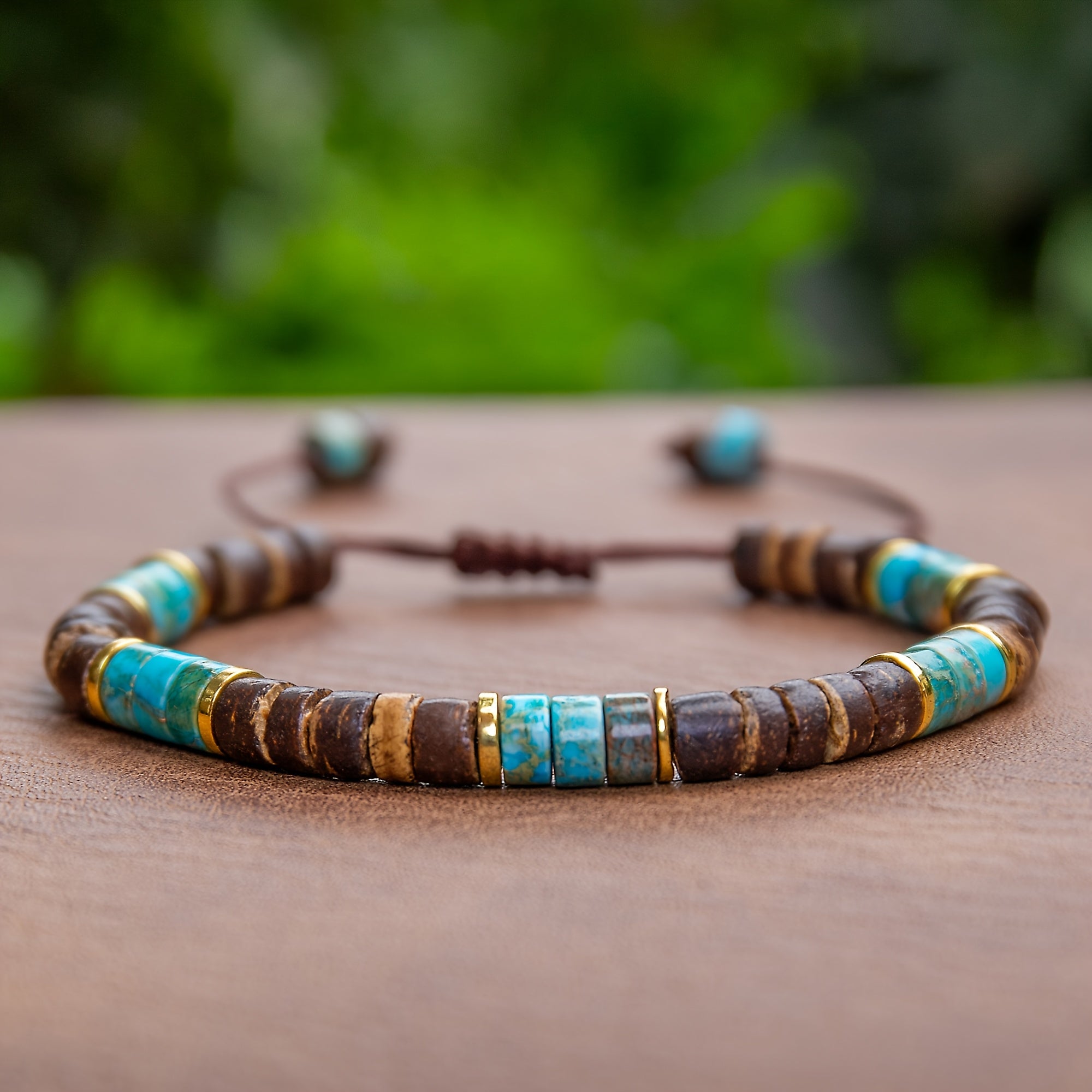 Vintage Imperial Stone Bracelet - Natural Stone Elegance for Daily Wear & Holiday Gifting