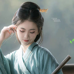 Handmade Ancient Wood Hair Stick - Traditional Chinese Japanese Carved Hairpin for Wedding & Everyday Elegance, Mindful Energy Flow, Vintage Hairstyle Tools