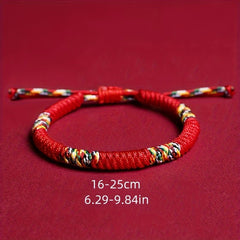 Lucky Red Rope Energy Bracelet — Protection, Harmony & Good Fortune Talisman