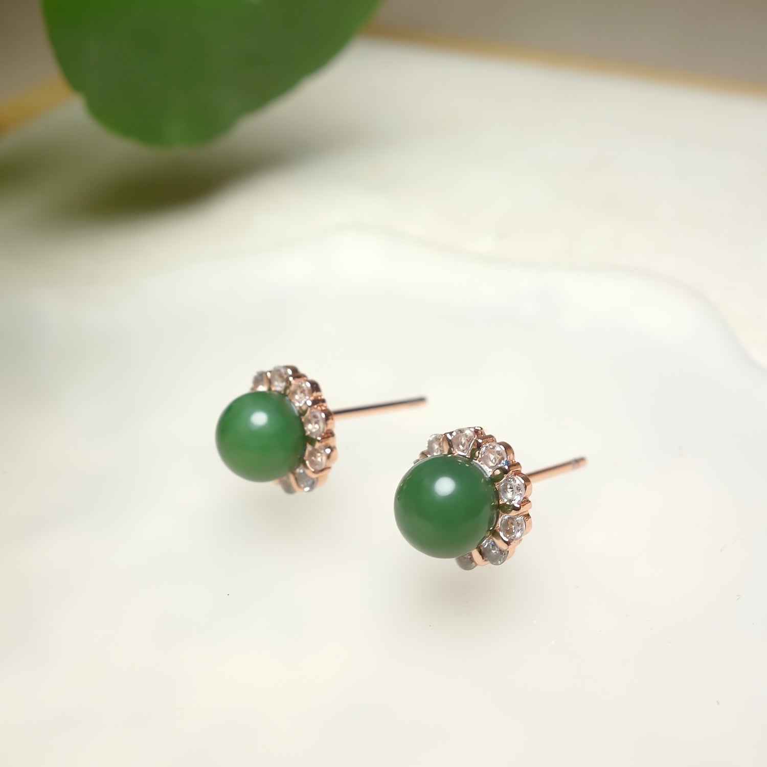 Boho Natural Stone Earrings - Copper Alloy Hoops for Men & Women - Spiritual Energy & Harmony