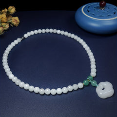 Elegant Natural Stone Necklace - Spiritual Energy & Harmony for Couples