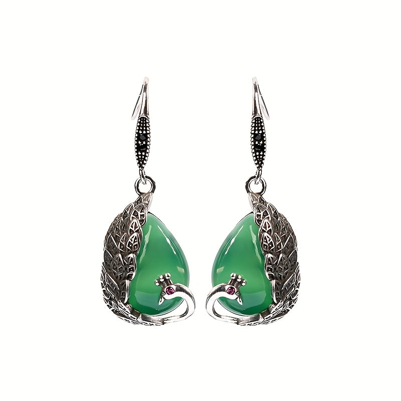 Elegant Peacock Style Earrings - Harmonious Energy for Fashion & Spiritual Connection