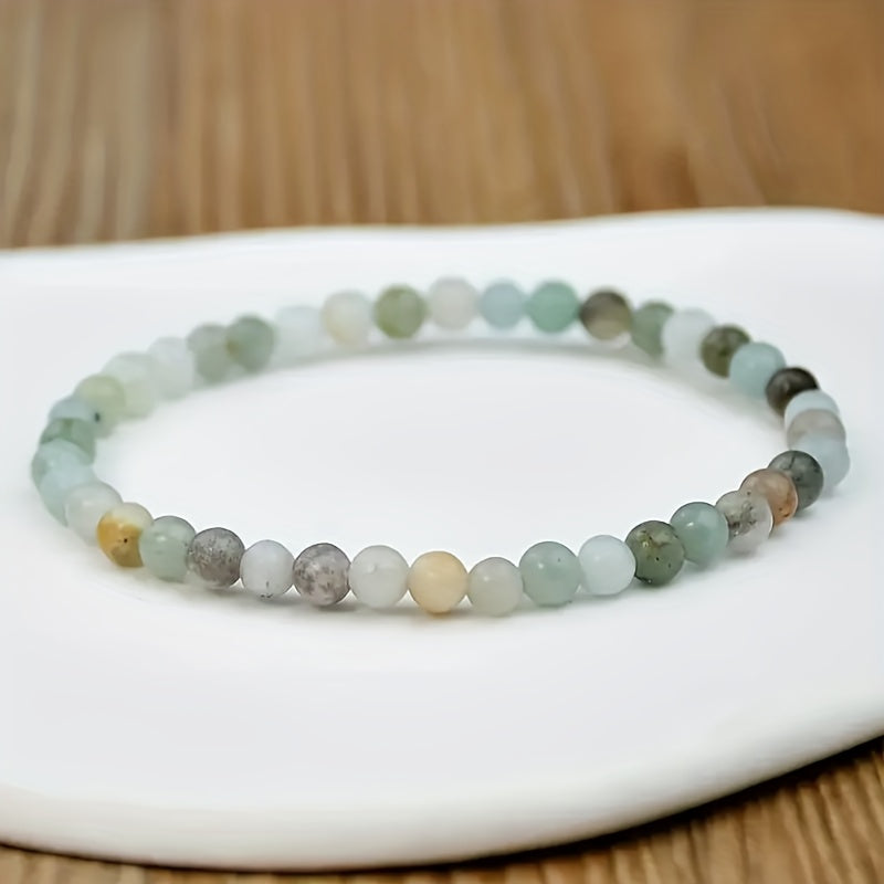 Genuine Amazonite Stretch Bracelets - Energy Healing & Daily Wear for St. Patrick's Day