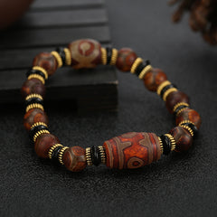 Tianyan eaven’s Eye Silk-Wrapped Agate Energy Bracelet – Protection • Grounding • Prosperity