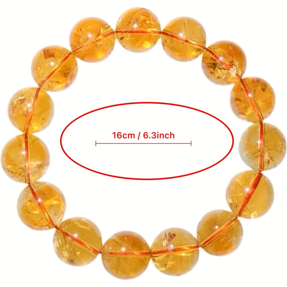 10/12mm Brazilian Yellow Crystal Bracelet for Energy Balance - Super Seven Crystal Tower for Daily Wear