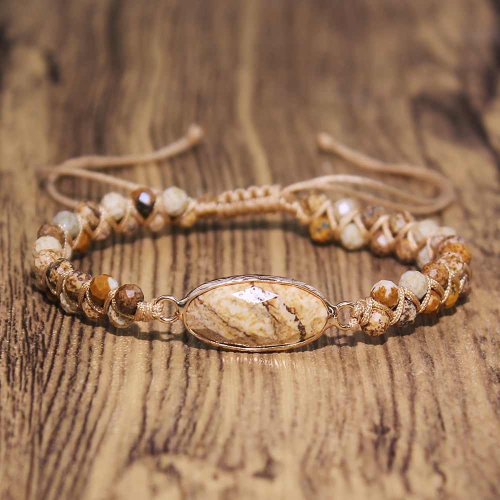 Boho-Chic Green Aventurine Beaded Bracelet - Harmony Energy & Natural Stone Charm