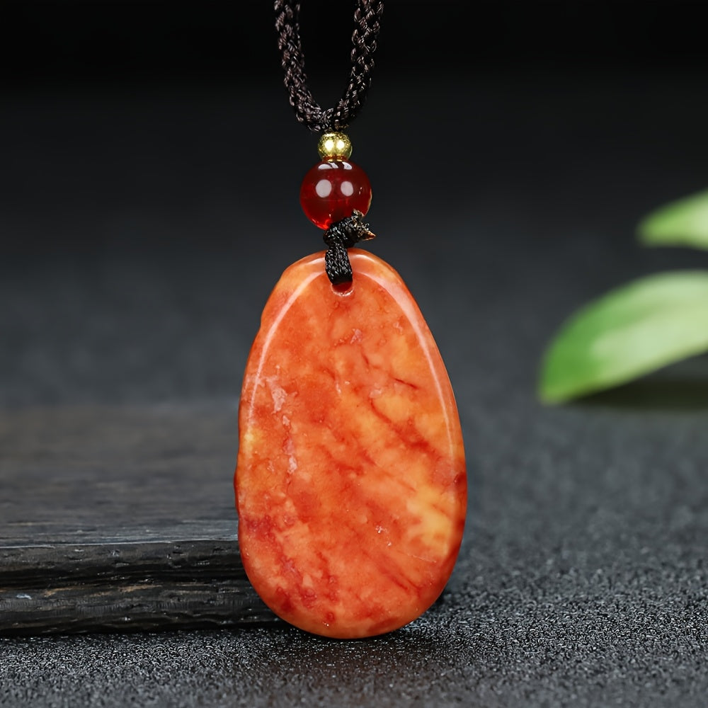 Elegant Natural Stone Swirl Pendant for Emotional Flow, Spiritual Growth, and Timeless Style
