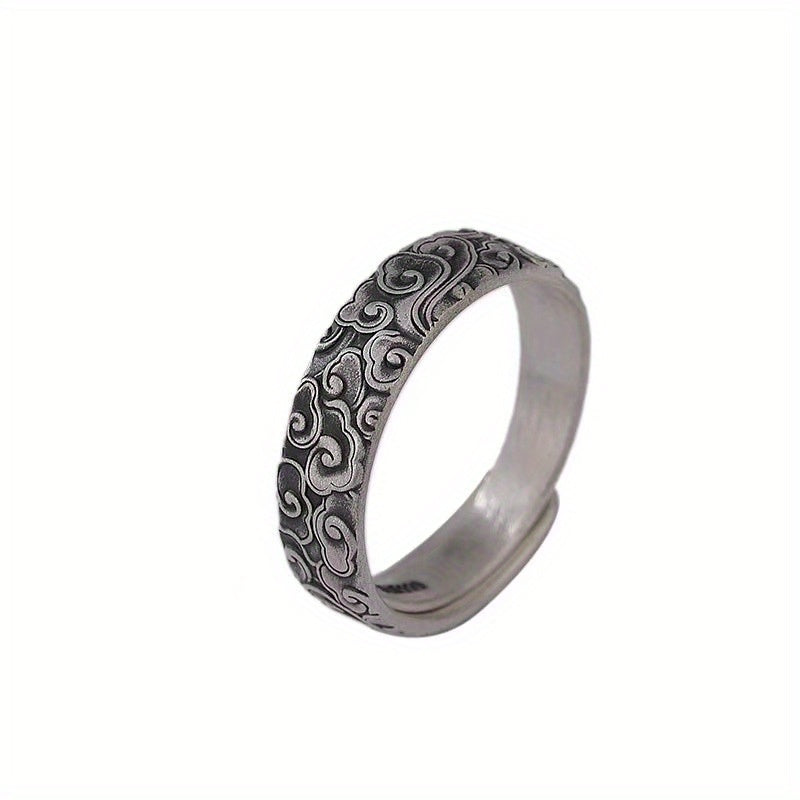 Vintage Thai Chinese Ethnic Adjustable Ring - Cultural Energy & Traditional Craftsmanship