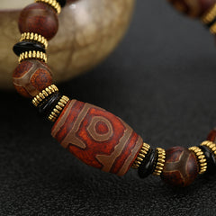 Tianyan eaven’s Eye Silk-Wrapped Agate Energy Bracelet – Protection • Grounding • Prosperity