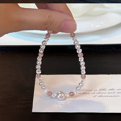 Spring-Summer Gentle Strawberry Bracelet - Lightweight Luxury Hand Chain for Fresh Energy