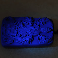 Double-Sided Nine-Dragon Color-Changing Pendant - Spiritual Energy & Good Luck Talisman