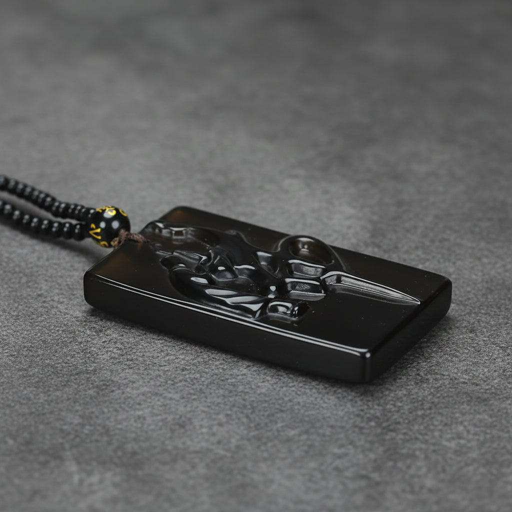 Men's Natural Stone Pendant Necklace - Grounding Energy, Raw Earth Connection