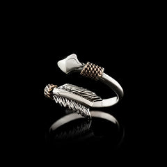 Adjustable Arrow Ring - Vintage Bronze Weapon Jewelry for Peace & Strength