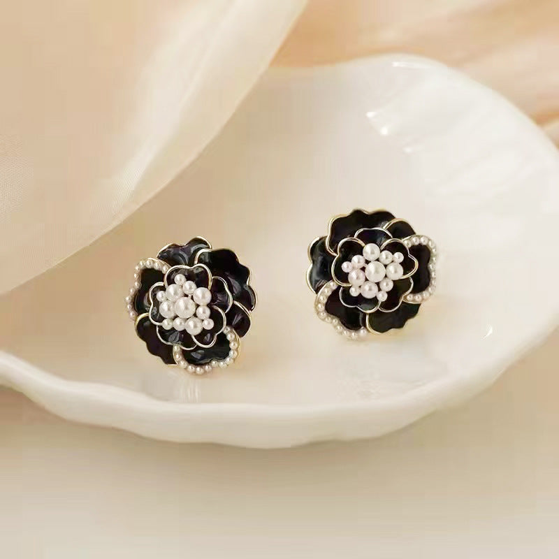 Elegant French Floral Dainty Earrings with Positive Energy - Versatile Everyday & Formal Jewelry