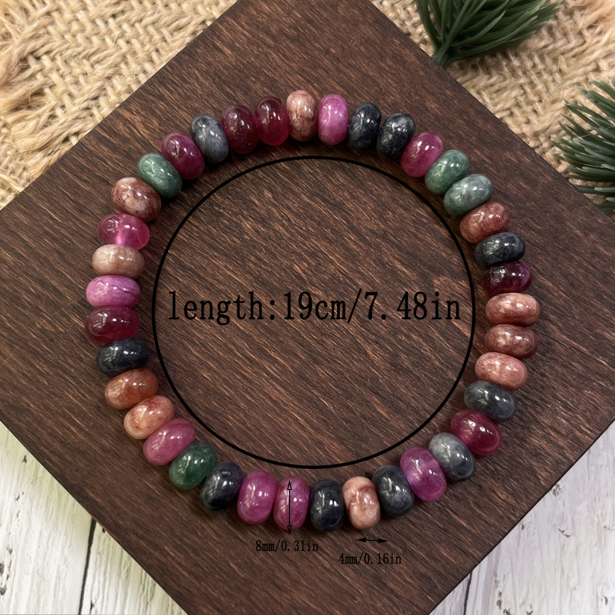 Handcrafted Multicolor Boho Bracelet for Inner Strength & Creativity - Natural Stone Energy Healing