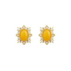 Vintage Elegant Holiday Earrings - Golden Energy for Daily Wear & Gifting
