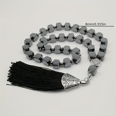 Black Onyx Muslim Prayer Beads - Spiritual Energy & Harmony Tasbih Rosary