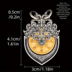 Vintage Tibetan Mountain Lucky Charm Keychain — Prosperity, Protection & Spiritual Energy Amulet