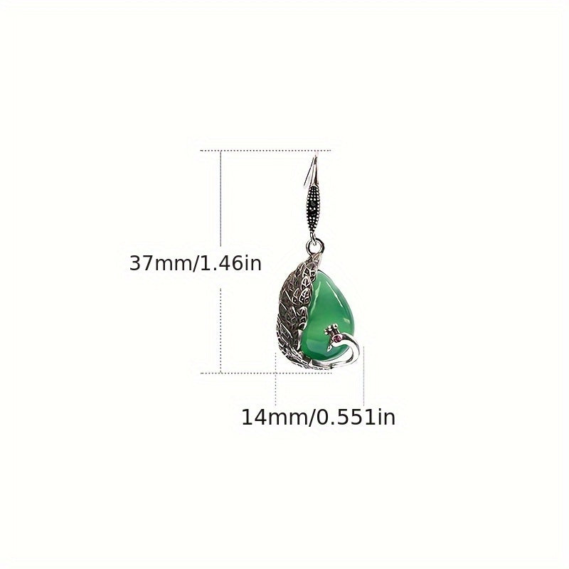 Elegant Peacock Style Earrings - Harmonious Energy for Fashion & Spiritual Connection