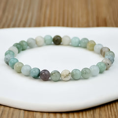 Genuine Amazonite Stretch Bracelets - Energy Healing & Daily Wear for St. Patrick's Day