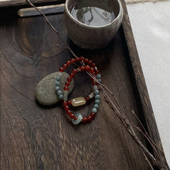 Bohemian Agate Bracelet Set - Harmony & Creativity for Daily Wear