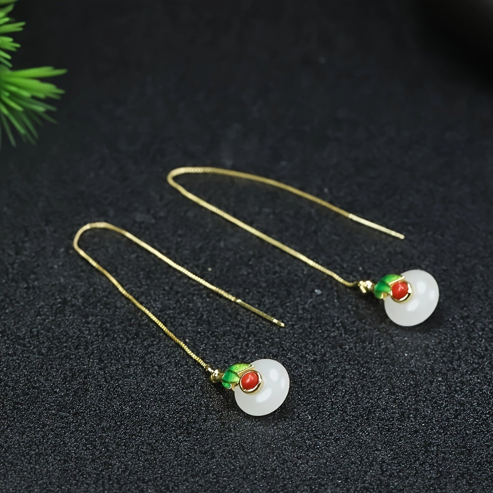 Silver Cloud & Peace Buckle Earrings — Hand-Forged Hanfu Jewelry for Inner Composure and Personal Rhythm