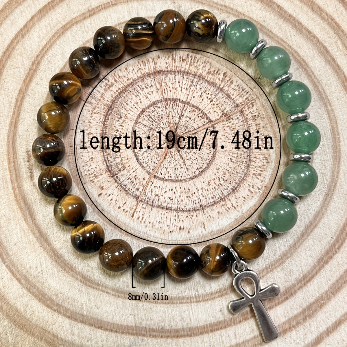 Bohemian Ankh Bracelet - Symbolic Eternal Life Prosperity Luck Gift