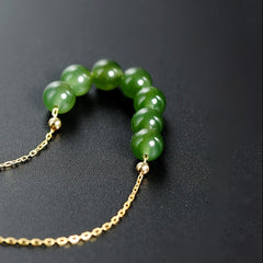 Gift Box Must-Have Natural Stone Necklace - S925 Silver Green Stone Pendant for Harmony & Protection